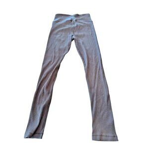 Aeropostale Ribbed High-Rise Crossover Leggings Brown Size Small 22" inseam